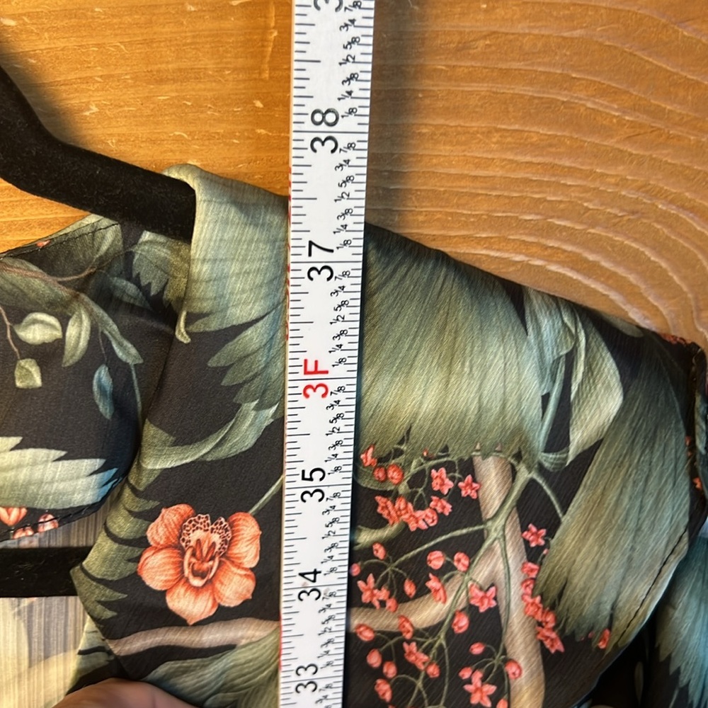 Johanna Ortiz H&M Women’s Floral Dress Long Sleeve Tropical Bohemian Medium Chic - Picture 5 of 12